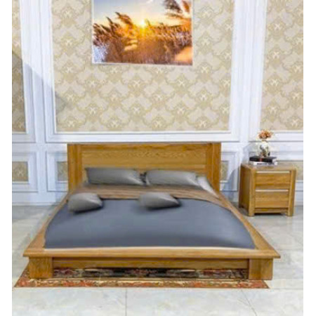 Giường Nhật 01 - 1m6 : Giường Ngủ Gỗ Sồi - Kiểu Bệt